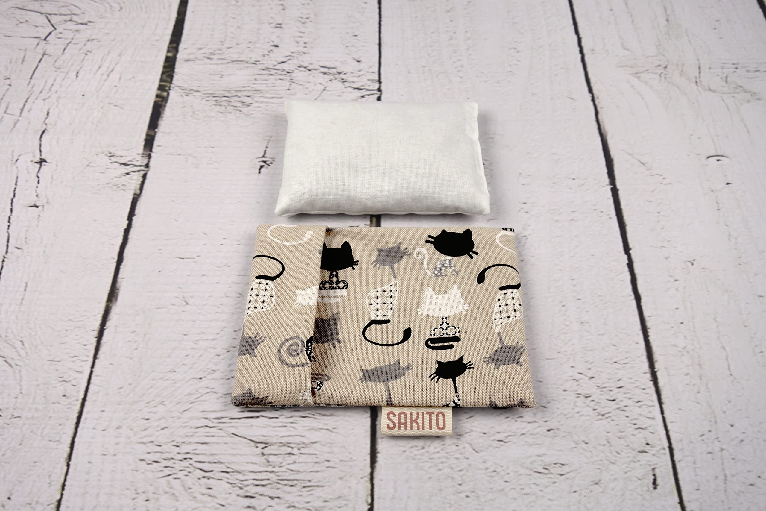 2 (pcs) Bouillotte Micro-onde (15x10 cm) - Thérapie Naturelle contre les Coliques - Chaleur Naturelle pour le Ventre et Élimination des Gaz - Sans Danger pour les Bébés - Housse Lavable