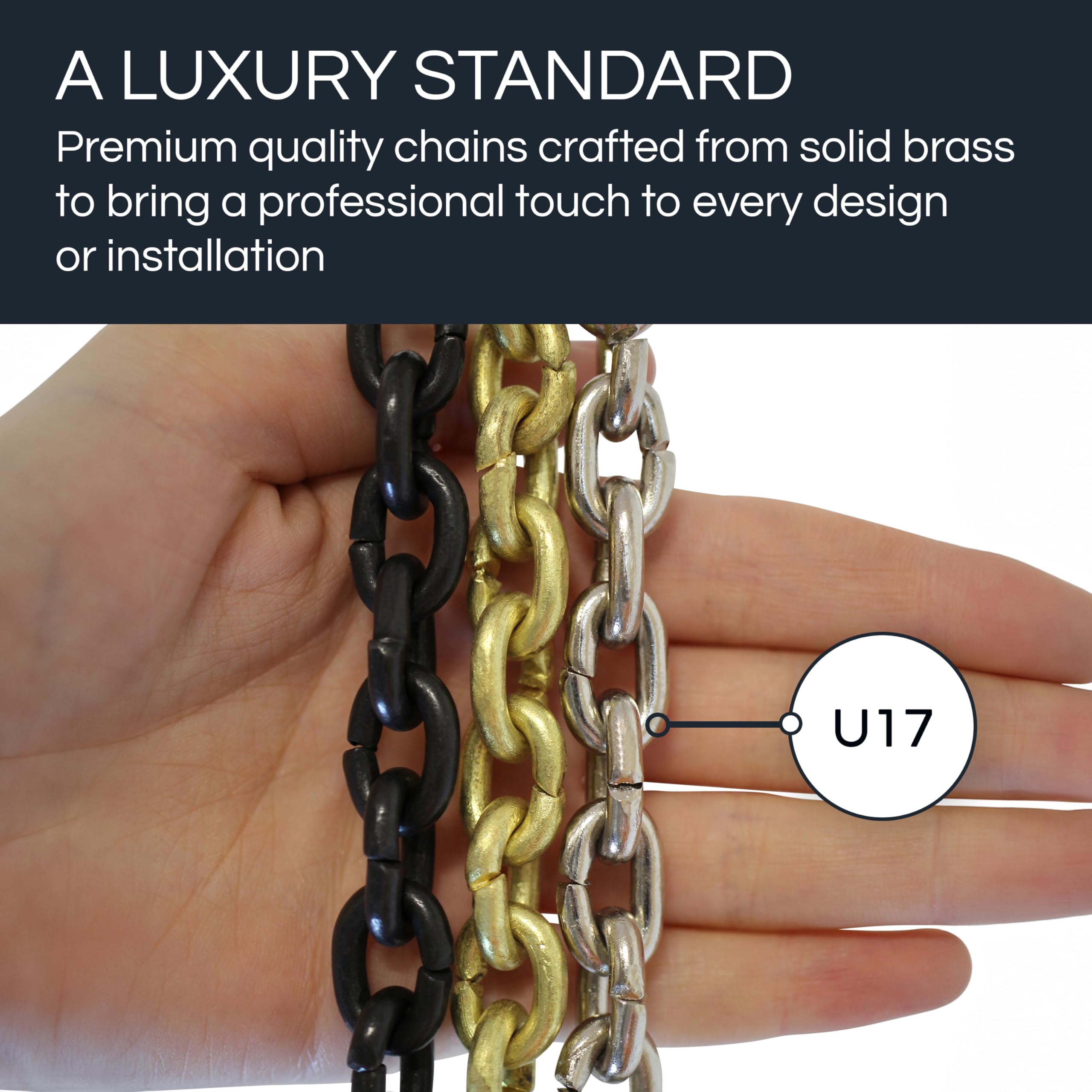 Amazon.com: RCH Hardware Decorative Acid Dipped Solid Brass Chain