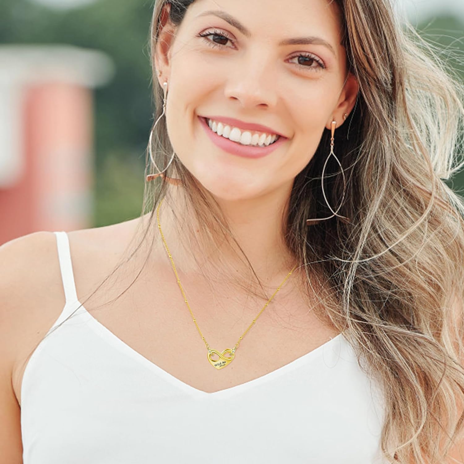 Dletay Infinity Cremation Urn Necklace for Ashes Heart Ash Necklace for Women Memorial Cremation Jewelry Ash Holder - Image 6