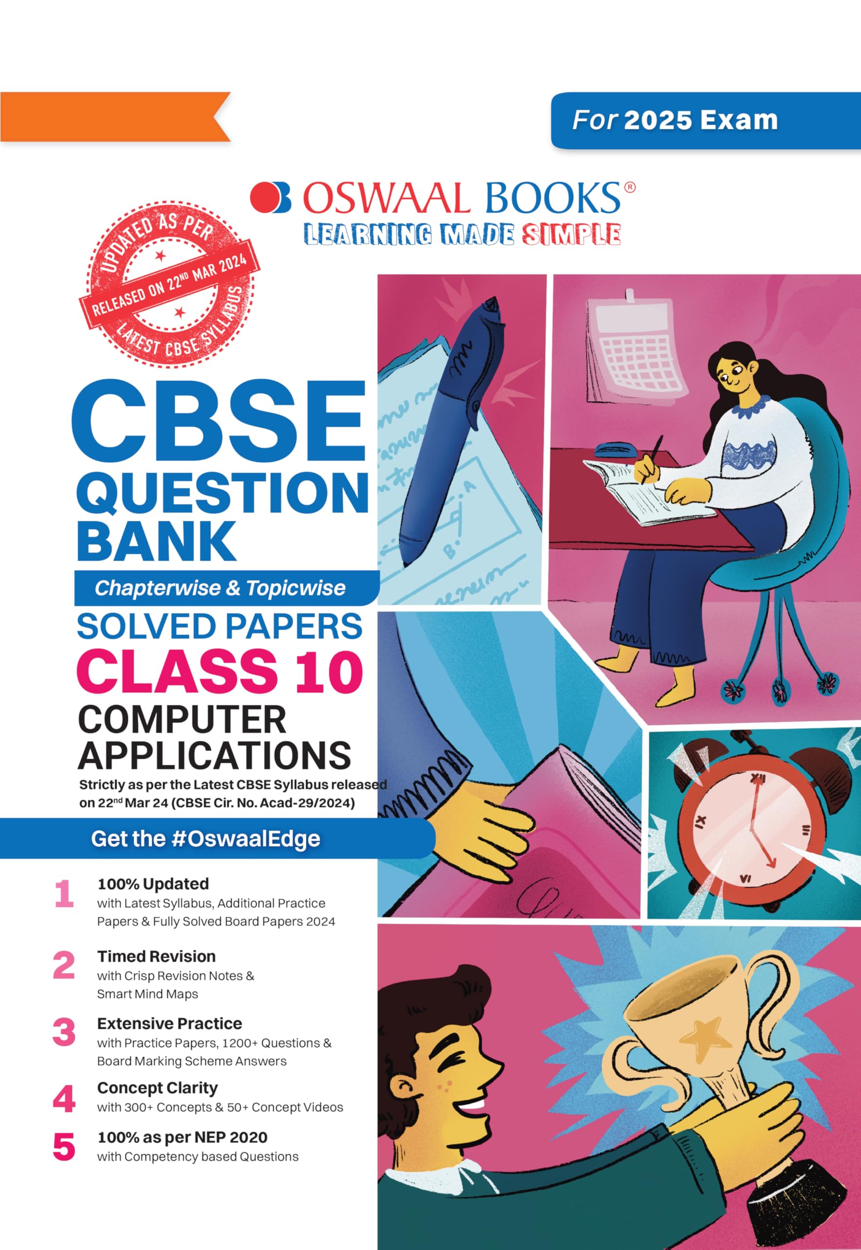Oswaal CBSE Question Bank Class 10 Computer Applications, Chapterwise and Topicwise Solved Papers For Board Exams 2025