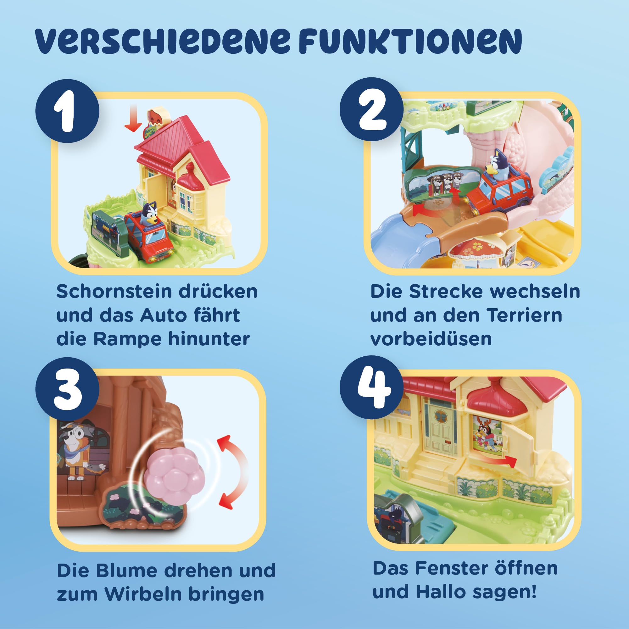 VTech TUT TUT Baby Flitzer - Blueys Familienhaus Spielset