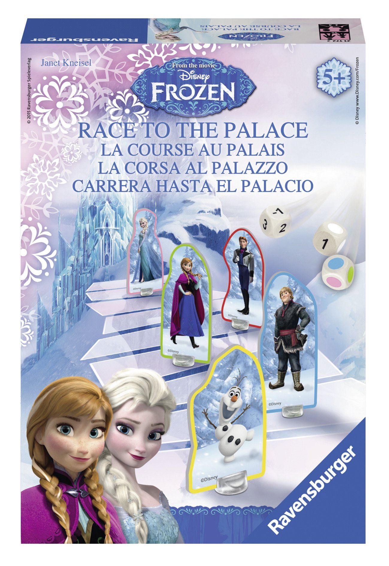 Ravensburger - 21172 - Juego de Acción sobre Y Reflex - La Raza en Palacio - Frozen