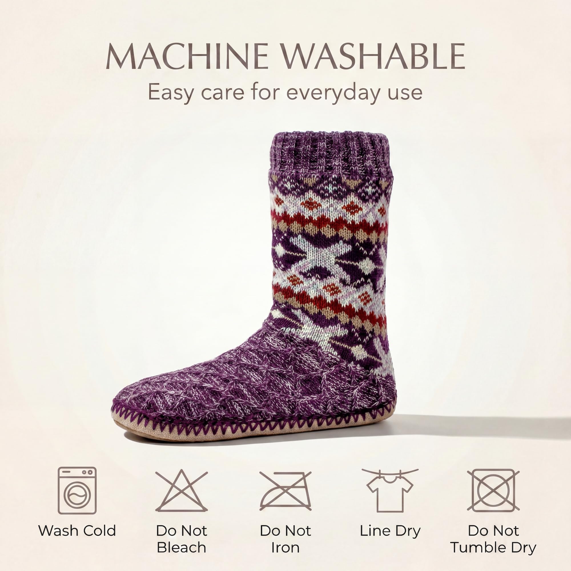 cosyone1997 Calcetines para mujer, botas cálidas y mullidas, zapatos de interior esponjosos de invierno, regalos de Navidad únicos