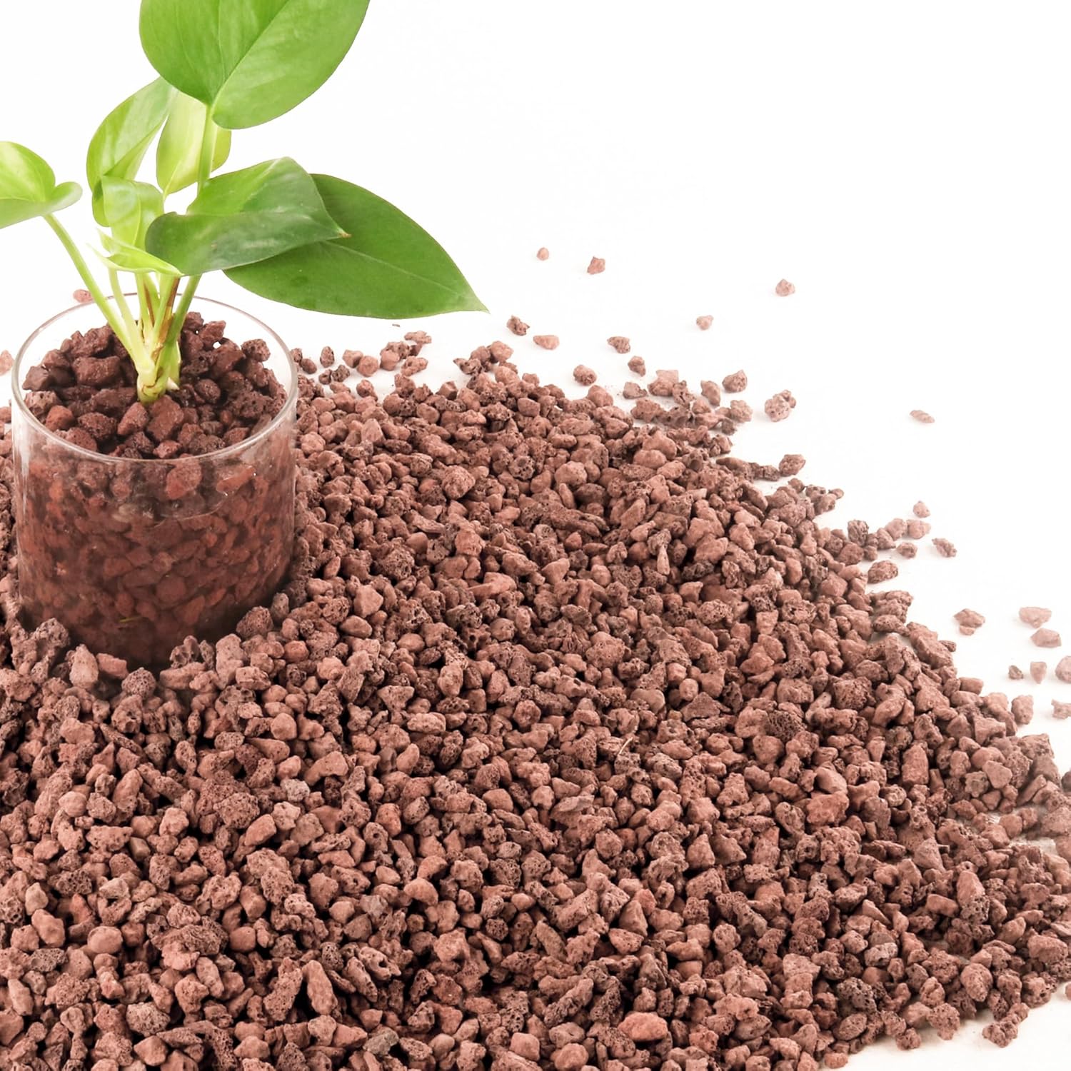 7LB Red Lava Rocks for Plants, Volcanic Rock Horticultural