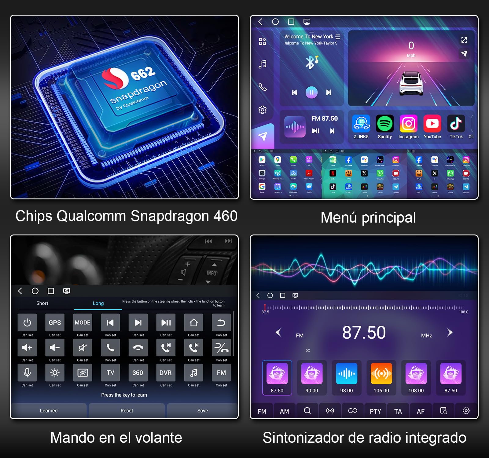 Qualcomm Android 16 Radio Coche para Mercedes Clase E W211 Clase CLS W219 | 8-Núcleo 8GB+128GB 7 Pulgadas Pantalla IPS GPS Navegador Bluetooth 5,1 CarPlay Android Auto WiFi 4G DAB+ FM RDS DSP Canbus