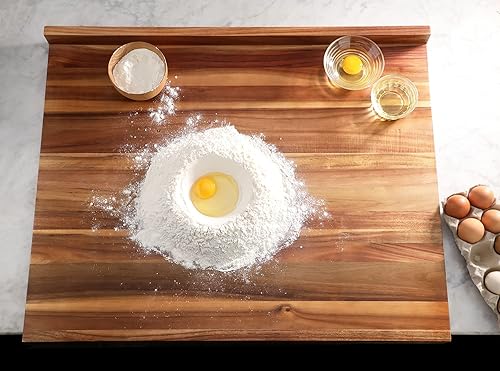 Miniatura 3 de Cangshan 1027082 Tabla de amasado de acacia, 24 x 30 x 1 pulgada