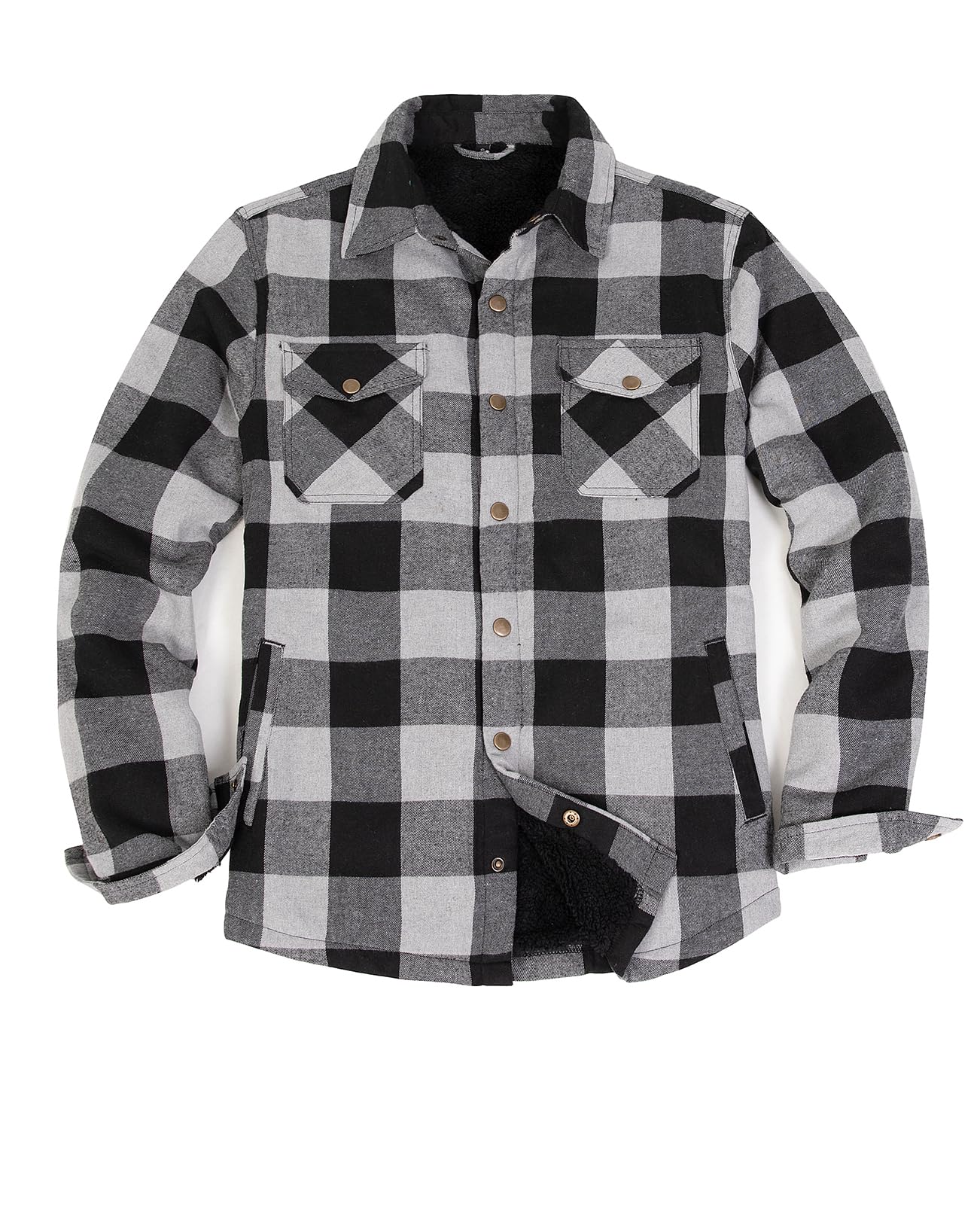 ZENTHACE Mens Flannel Shacket Jacket Chaqueta de franela para hombre Hombre