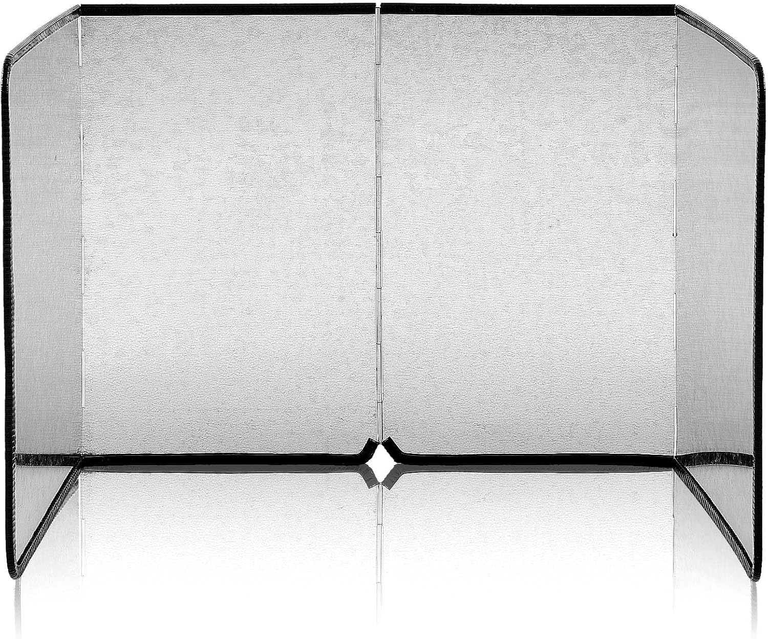Honeydak Splatter Guard Stained Glass Supplies 39.37 x 16.14 Inch Galvanized Sheet Grinder Splatter Screen Foldable Anti Splash Guard 4 Sided Protector with Power Cord Notch for Glass Grinding Machine