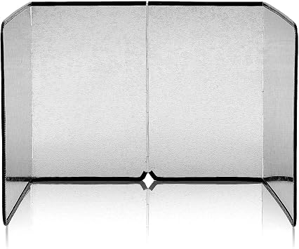 Foldable Grinder Splatter Guard, 39.37 x 16.14 Inch Galvanized Sheet Screen