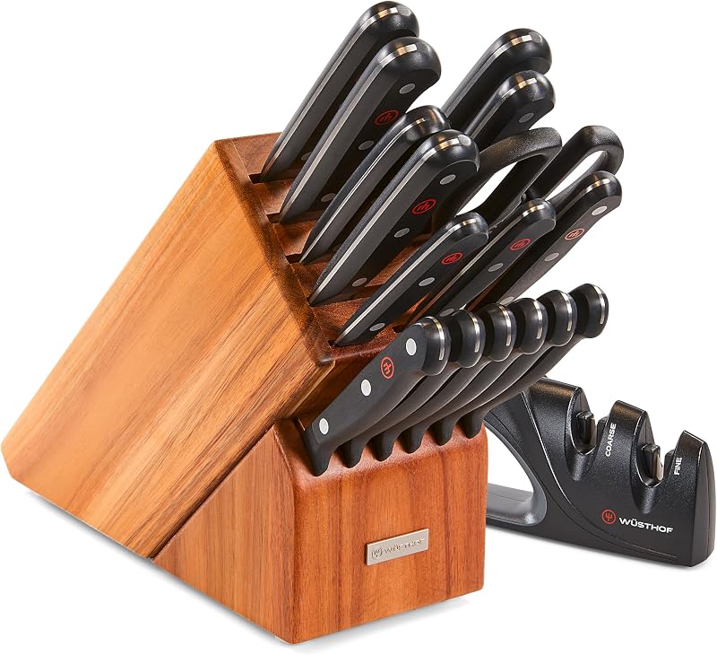 Juego de Bloques de Cuchillos Especializados Gourmet de 18 Piezas