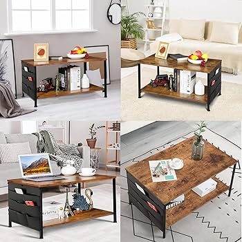 Amazon.co.jp: PluieSoleil ローテーブル センターテーブル 幅80