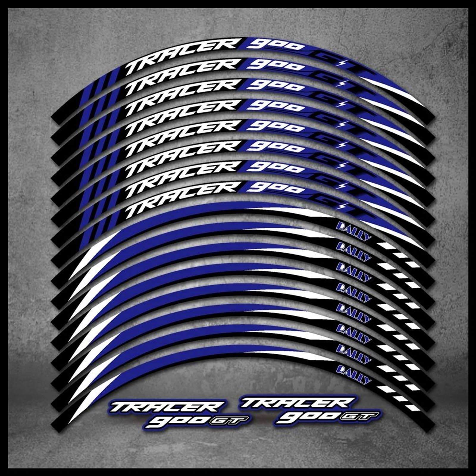 Stickers Motorcycle Stickers Reflective Wheel Rim for Tracer 900 GT(Style 1)