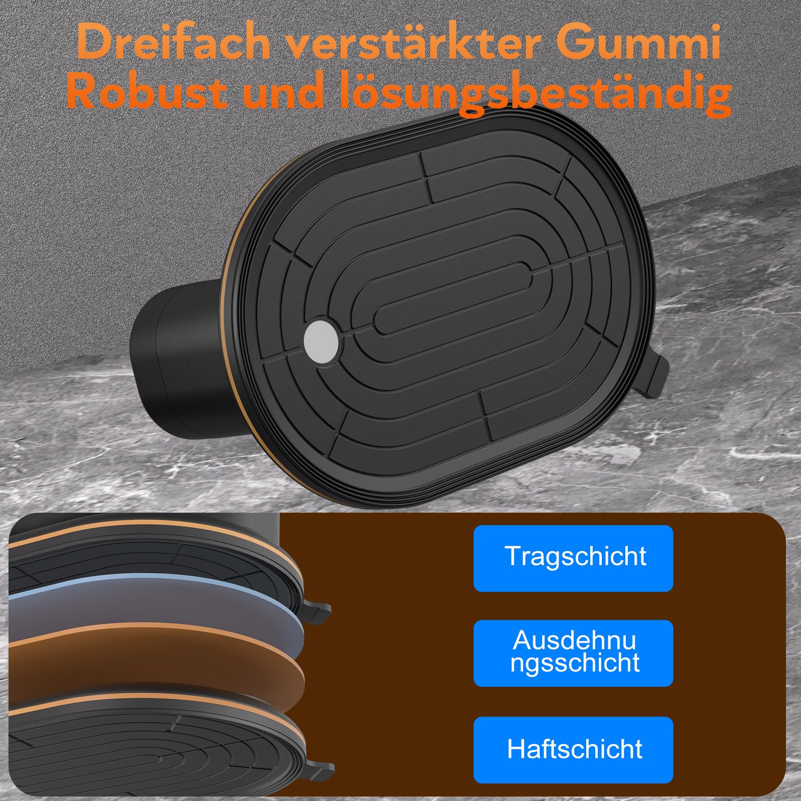 2 Stück Akku Saugheber, 300kg Saugkraft Saugheber Fliesen Akku mit Doppelmotor, LCD-Display, 4000 mAh integrierter Lithium-Ionen-Akku, Durchmesser 24 cm, Saugheber Akku für Fliesen, Glas, Marmor