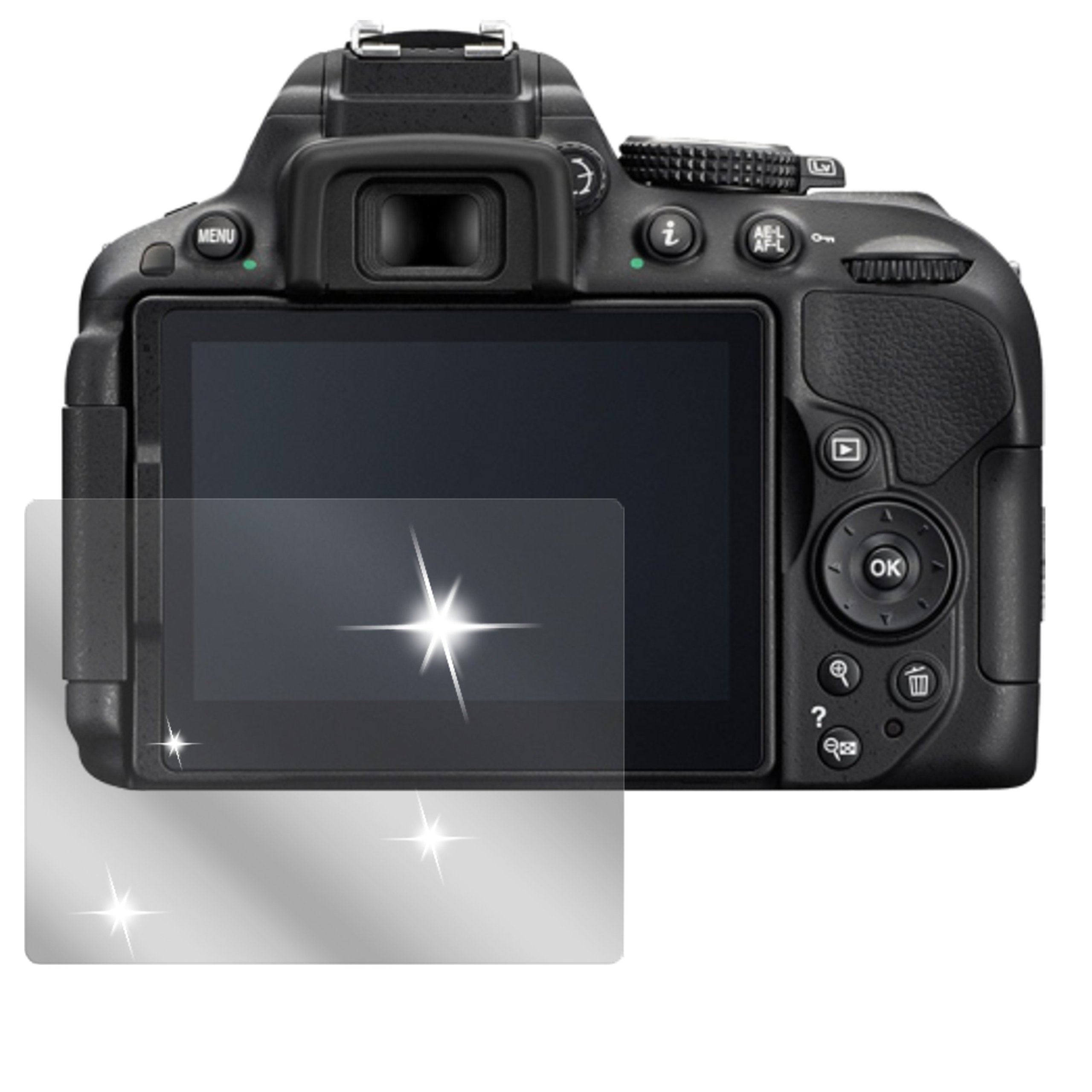Dipos Displayschutzfolie Für Nikon D5300 – 6x, Klar, Kratzfest, Made In Germany