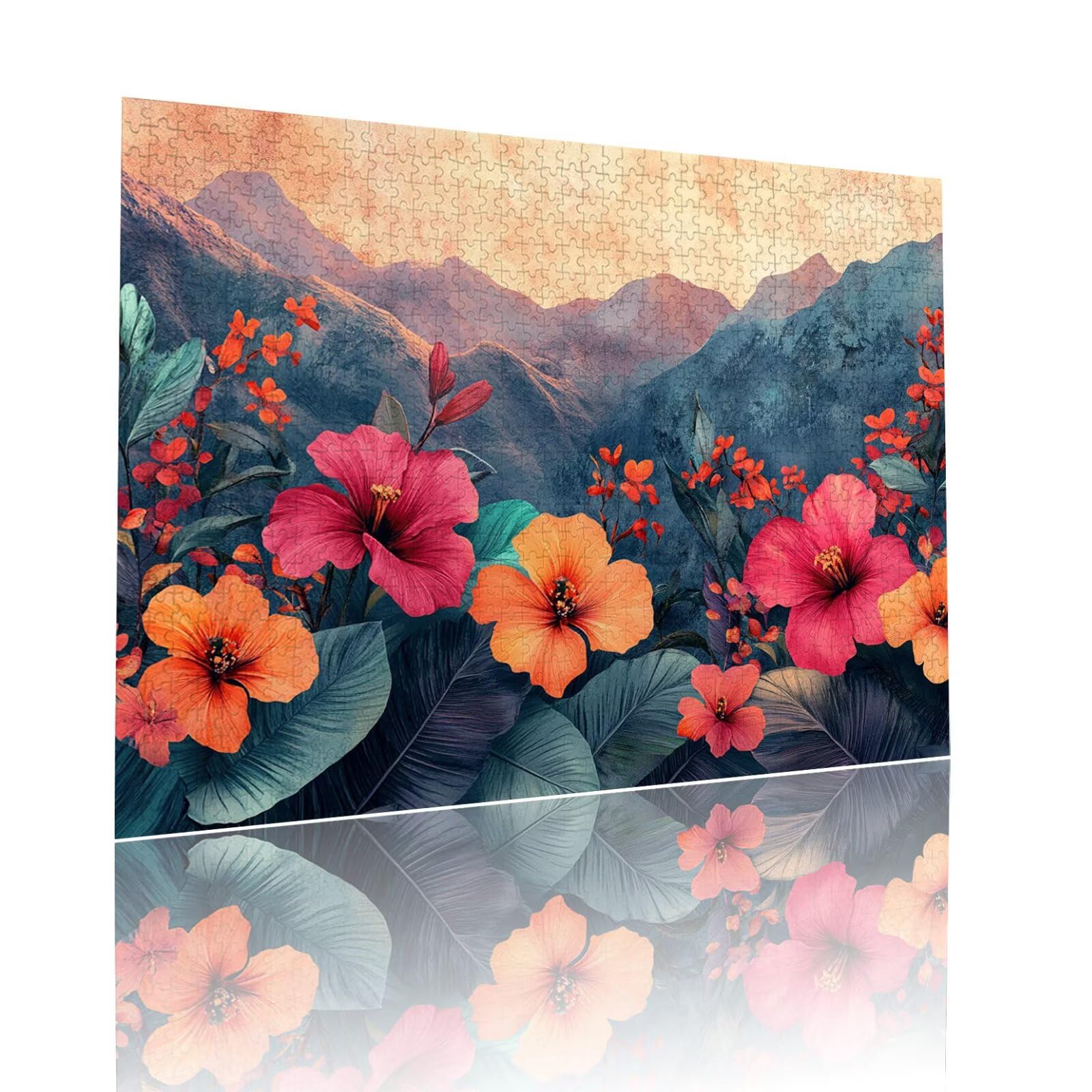 Blume Puzzle für Erwachsene Kinder Anspruchsvoll 5000 Teile Impossible Klassische Puzzles Schwer Anlage ab 8 9 10 Jahre Mädchen Jungen Jigsaw Kunst Educa,für Dekoration und Geschenke 105x156cm t-353
