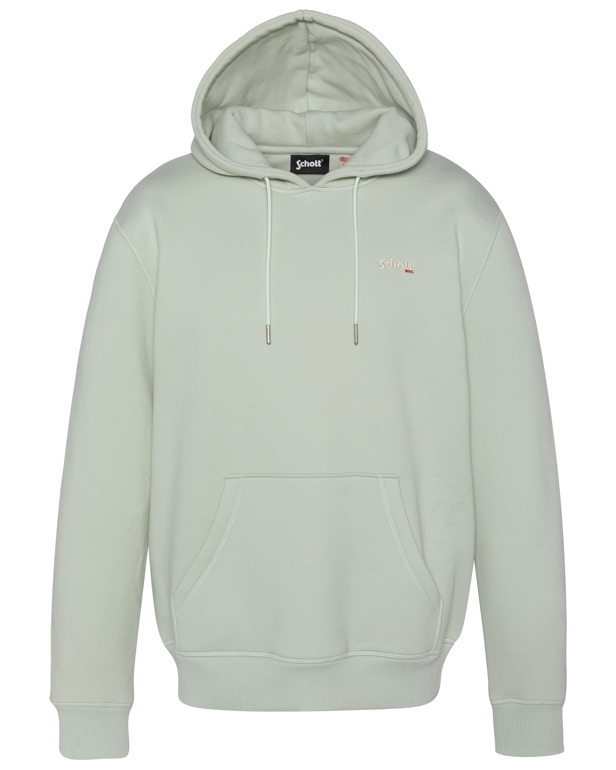 Schott NYC Swcasual2 Hooded Sweatshirt, Green, S