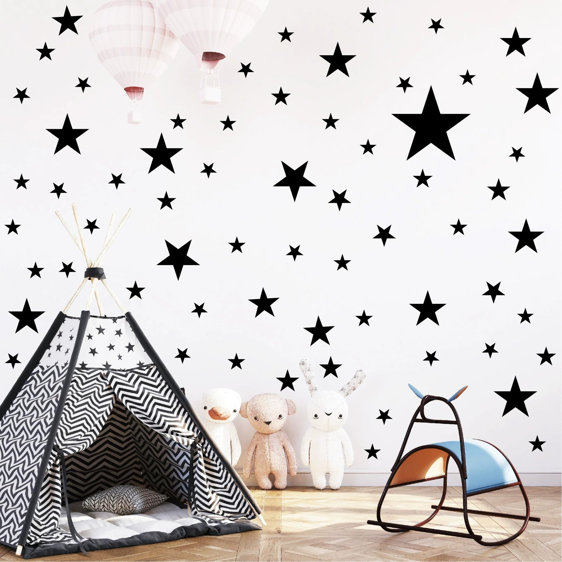 Oucaty Girls Black Star Wall Stickers 10 Sheets For Bedroom Living Room Room Decoration Star Wall Art Sticker For Kids Room Baby Nursery Room Wall Decals Interior Wallpaper Pvc Murals