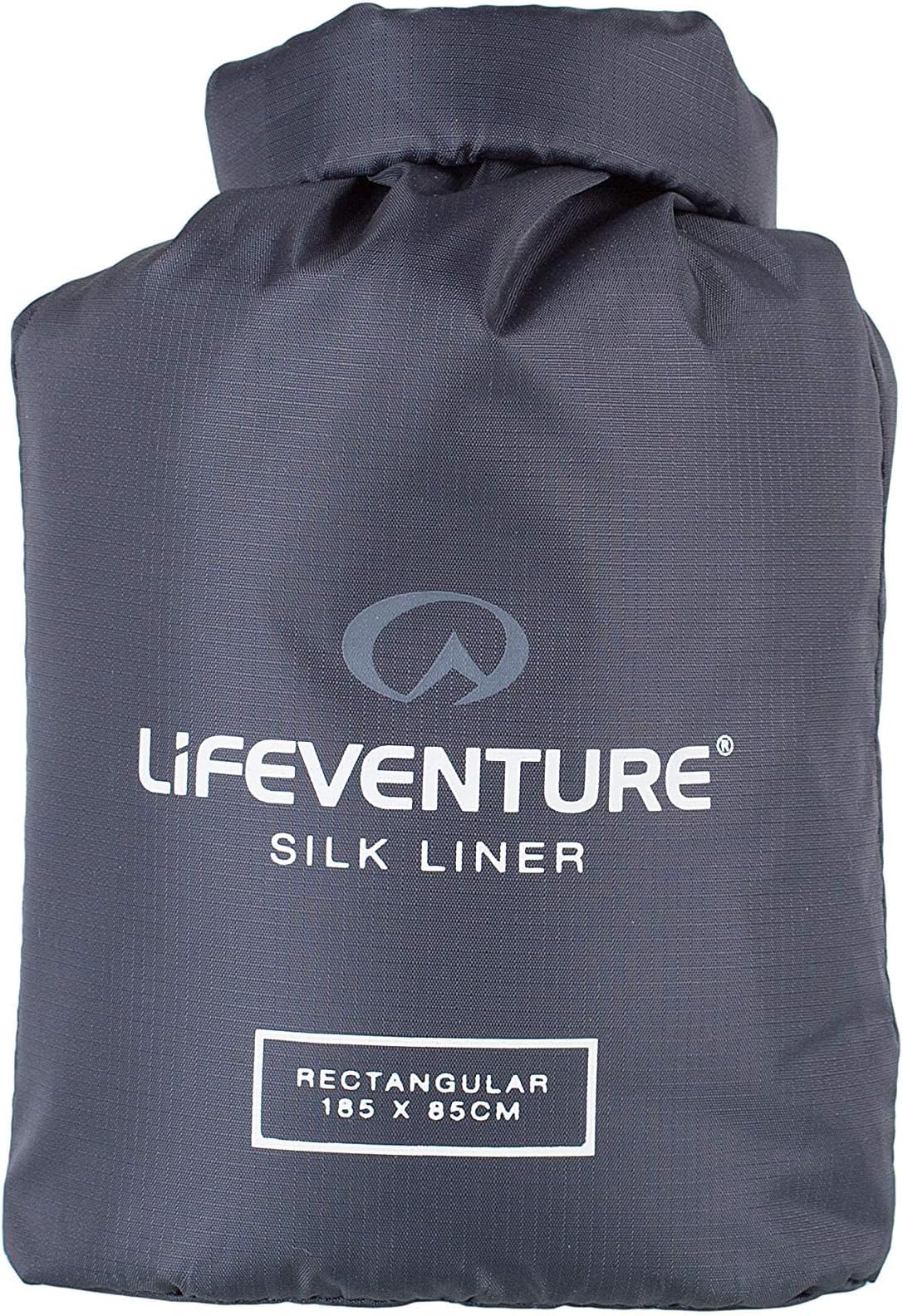 Lifeventure Silk Sleeping Bag Liner Lightweight Travel and Camping Sheet to Use Alone or to Add Warmth to Sleeping Bag