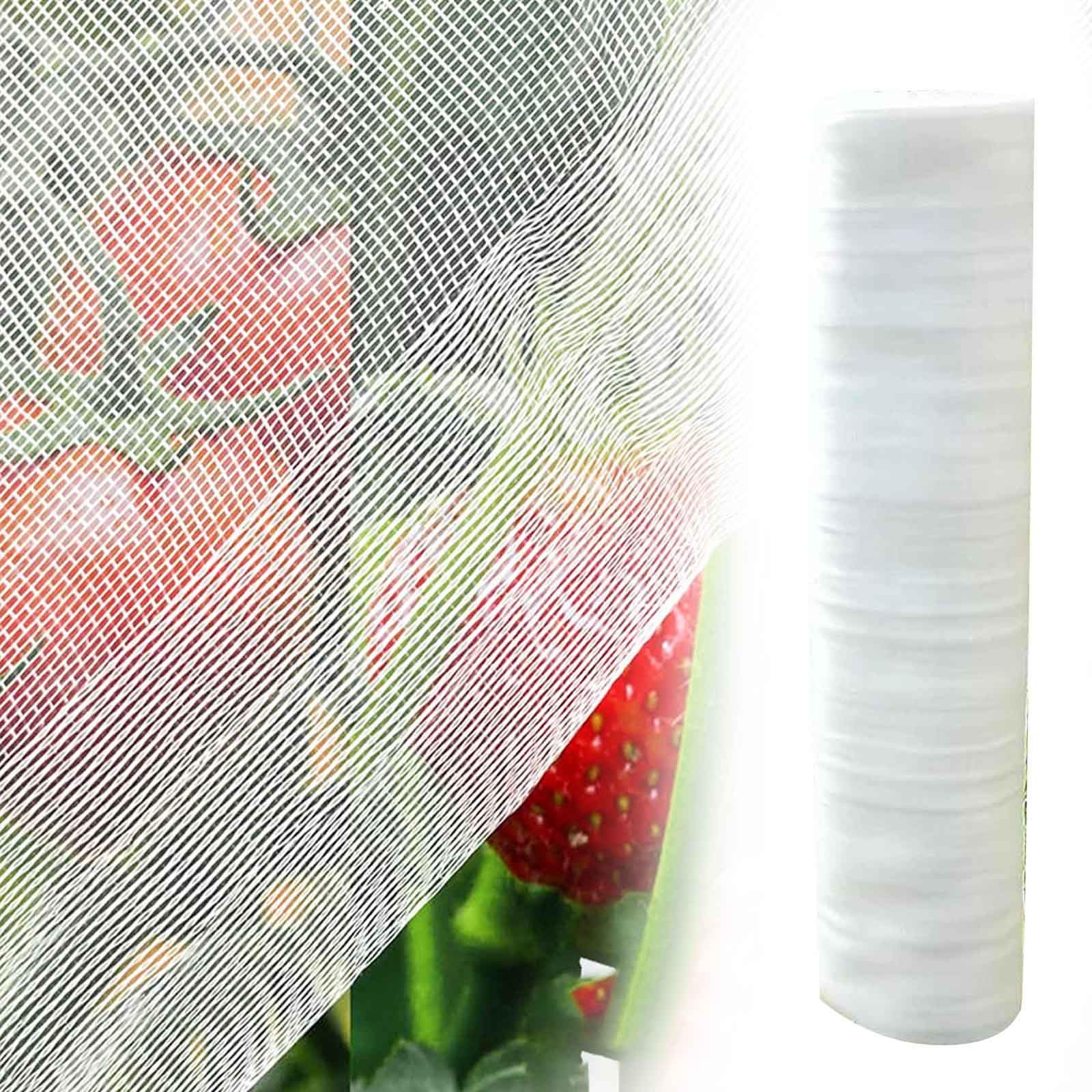 Rete Anti Insetti,Rete Anti Insetti per Orto,Rete di Protezione dagli Insetti,Rete Anti Uccelli,Rete di Protezione delle Piante,Reti Protettive da Giardino,Colture e Serre(80 Mesh,1.5m*30m)