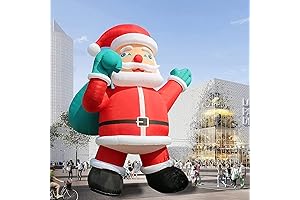 20ft Christmas Inflatables Giant Premium Christmas Santa Claus with Blower for Yard Xmas Decorations