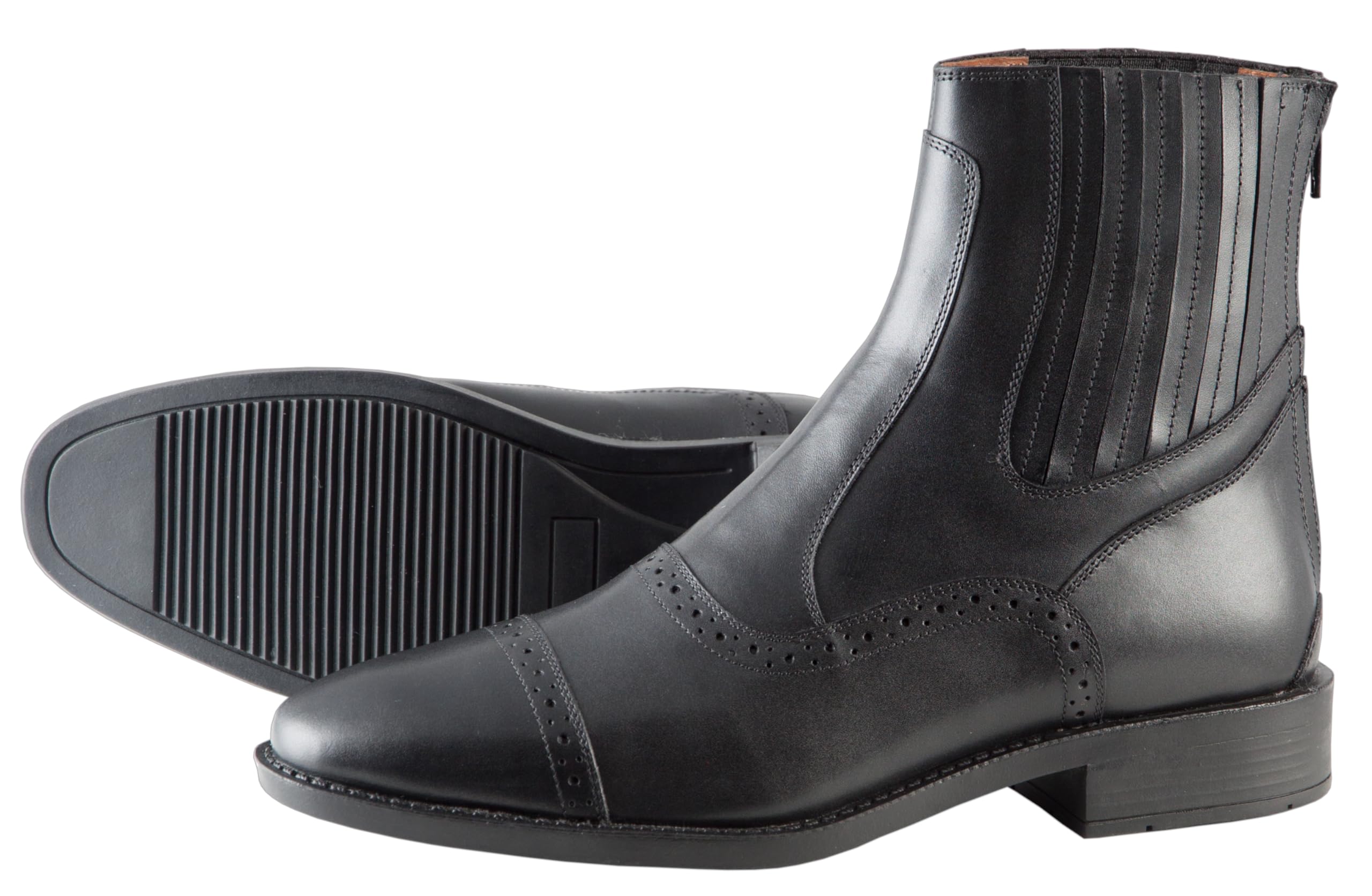 PFIFF 102472 Chased Jodhpurstiefel Reißverschluss Stiefel Unisex, Schwarz 35-46