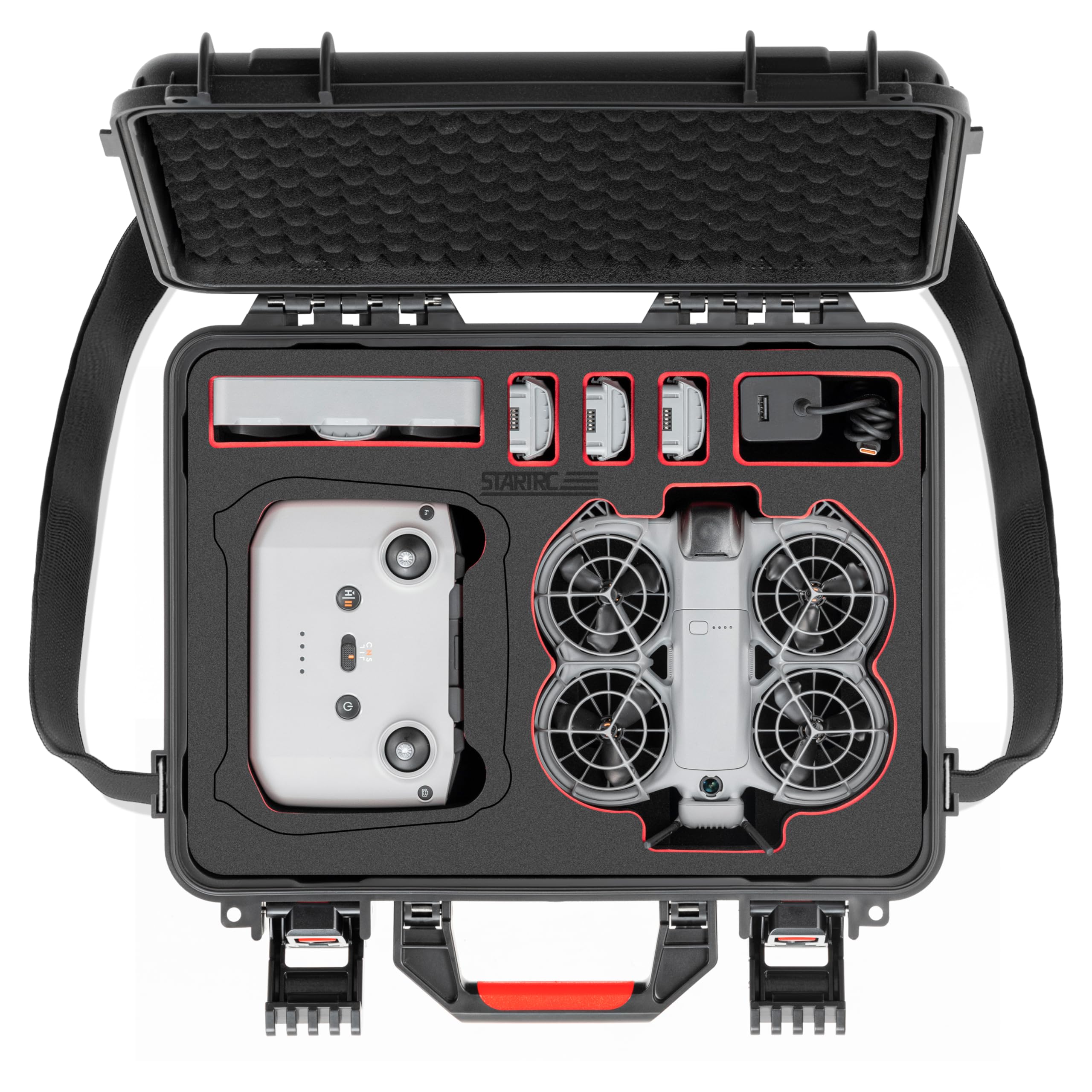 STARTRC Neo 2 Maletas, carcasa dura impermeable para DJI Neo 2 Fly More Combo Accesorios para controlador RC-N/RC2 [solo maletín]