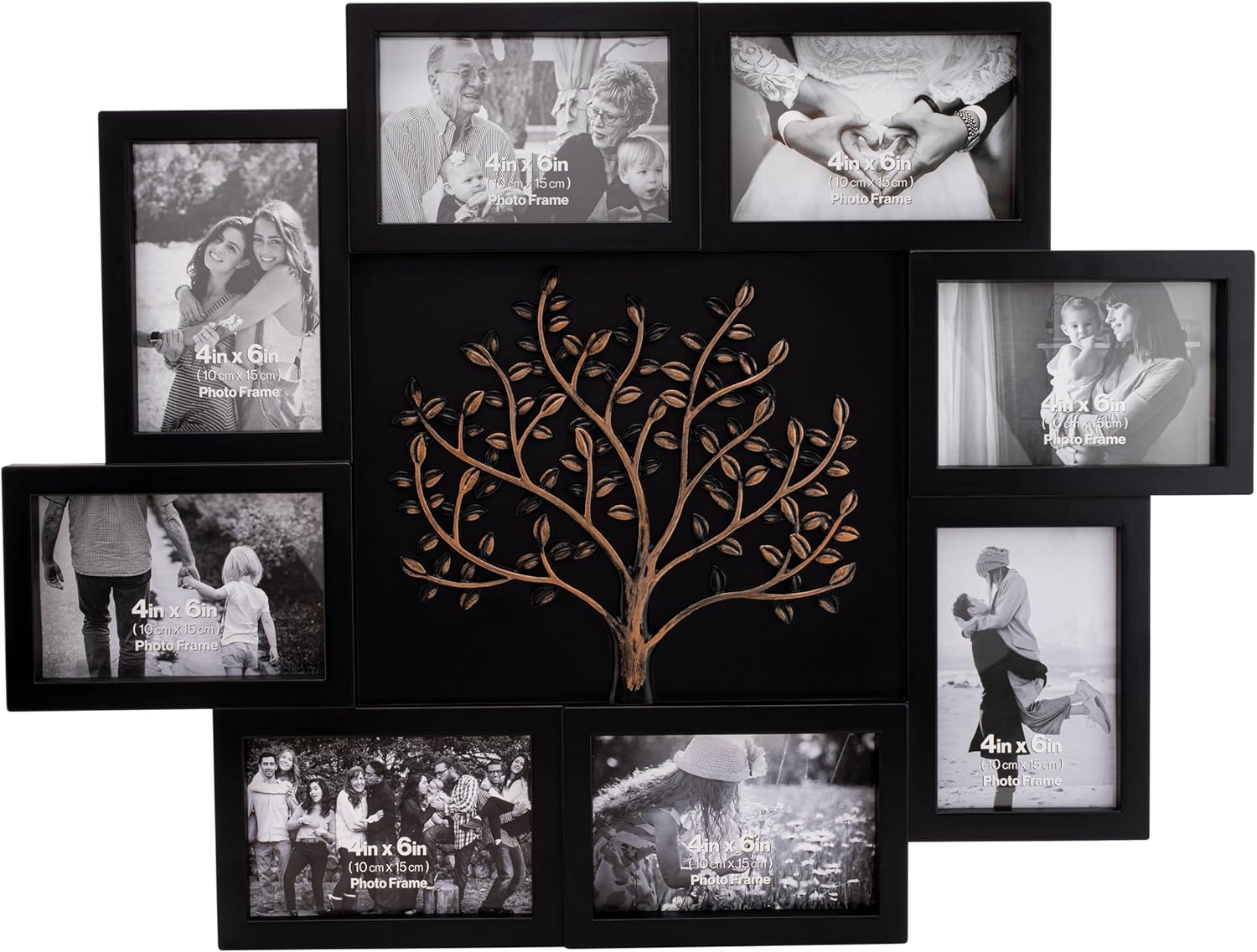 Thetford Design Family Tree Wall Hanging Collage Photo Frame with 6