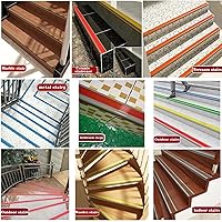 Vista 11 de LeongLzt Protector de Borde de Escalera en Forma de L de Vinilo Ribeteado de Escalera Autoadhesivo de Goma Moldura de Nariz de Escalera, Banda