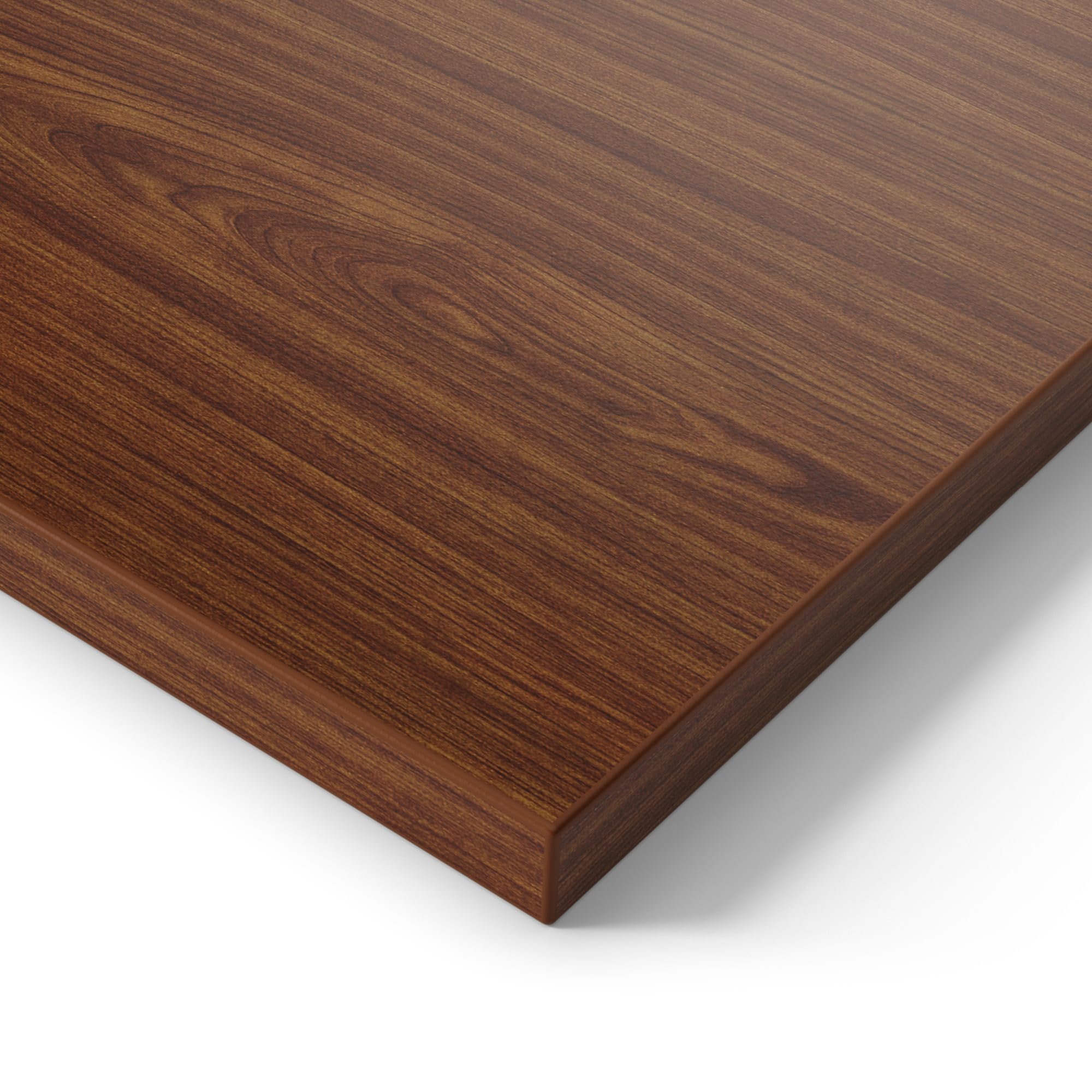Ergotopia® Tischplatte Nussbaum 120 cm, robuste Schreibtischplatte ideal für höhenverstellbare Schreibtische - Holzplatte gefertigt in Deutschland - 25 mm Bürotischplatte