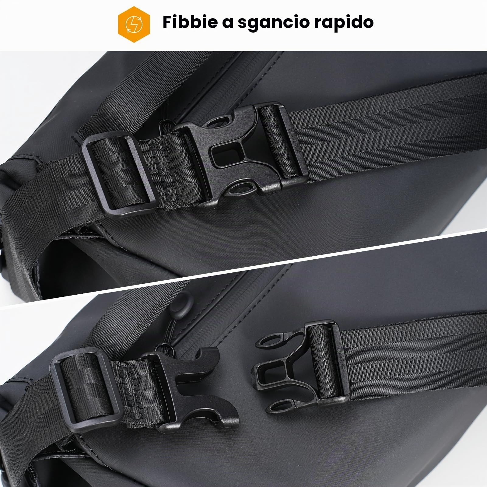 TARION Borsa a tracolla per fotocamera DSLR, borsa a tracolla con 2 divisori rimovibili, Nero, S, Borsa Messenger