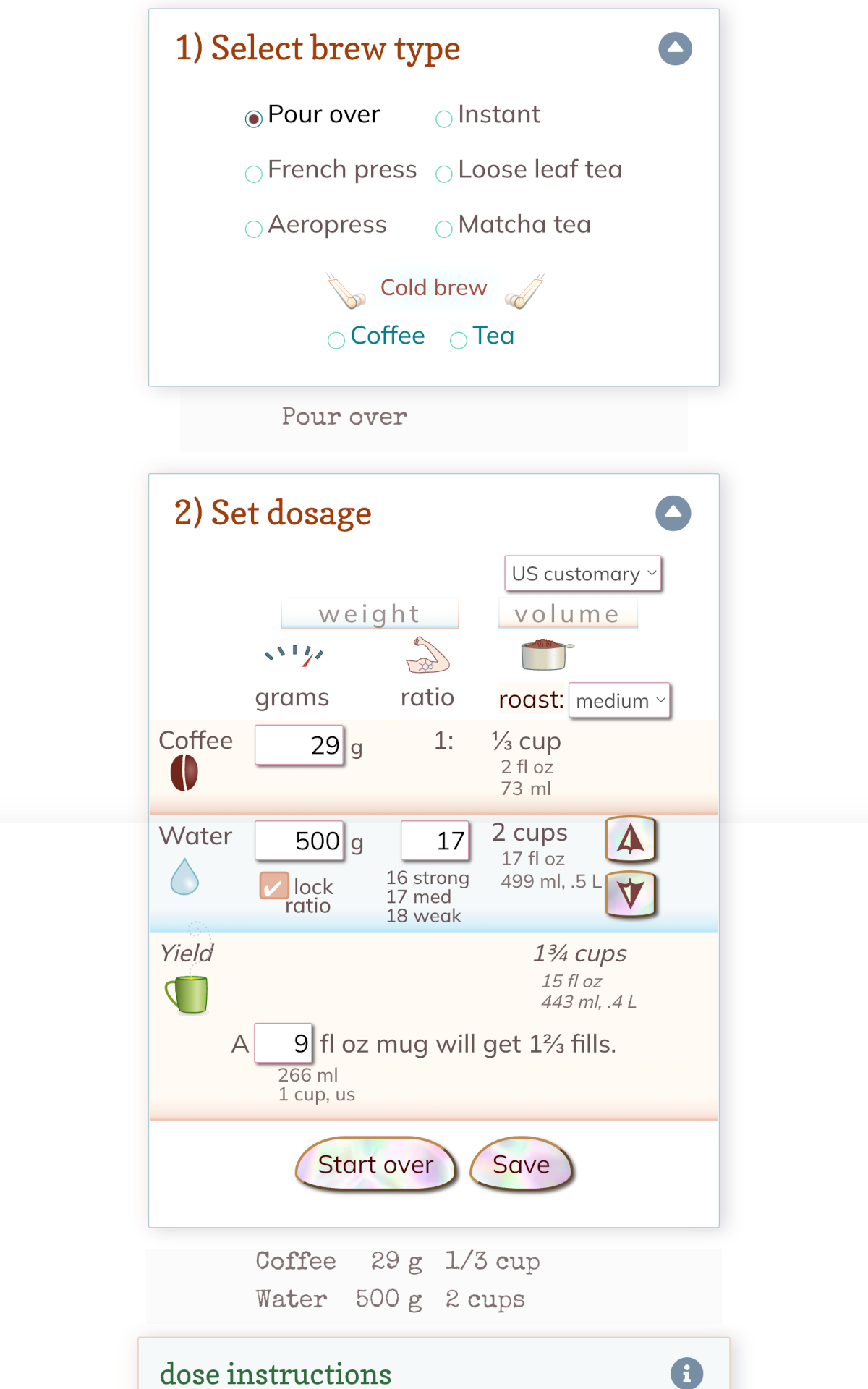 Brewfecto Coffee & Tea Brew Ratio Calculator and Pour Over Timer - App ...