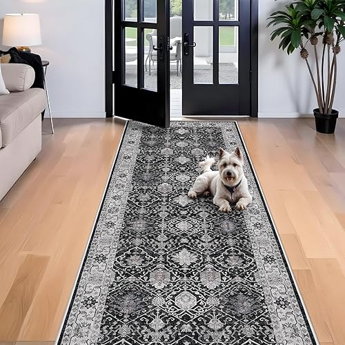 Miniatura 97 de Alfombra lavable para pasillo y de cocina, alfombra de entrada, vintage, suave para el suelo, alfombra antideslizante para interiores, para baño