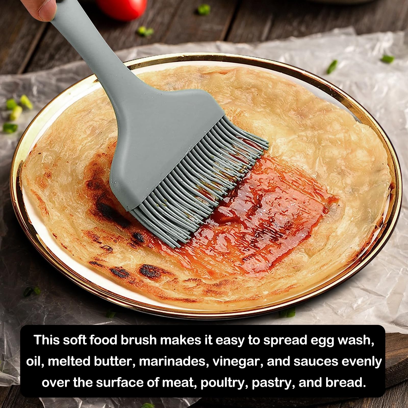 Walfos Pennelli Per Pasticceria-Spazzola Per Olio Torta Barbecue - Foto 1