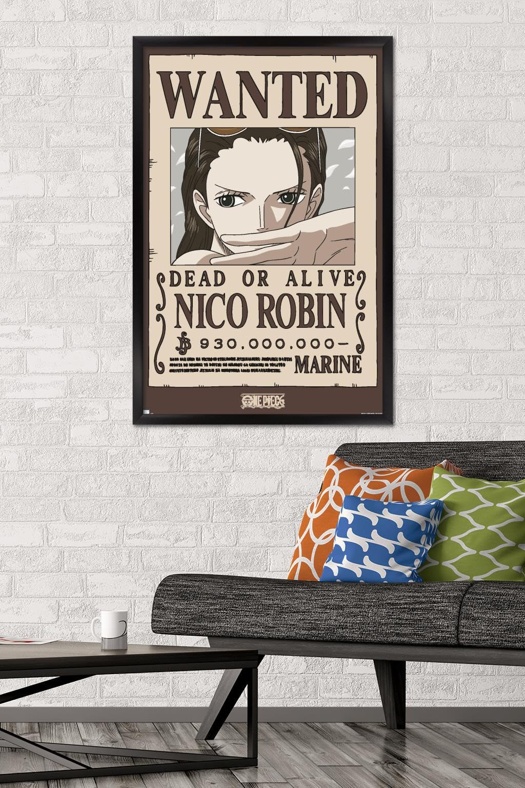 Amazon.com: One Piece - Nico Robin Wanted Poster Wall Poster, 34L