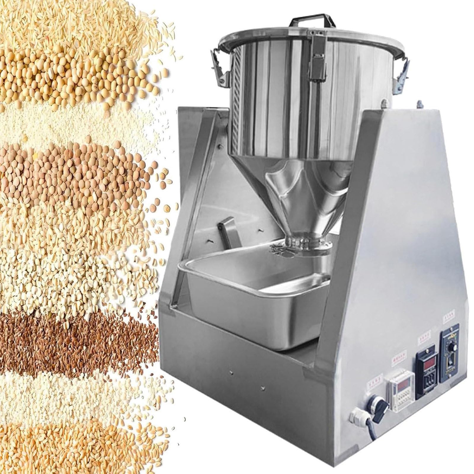 XueFulxion Lab Powder Mixer Particle Blender,Particle Powder Mixer,small powder mixer made of stainless steel,Blender for Pharmaceutical Food, 33r/Min Food Grade Hygienic Construction,5L 10L