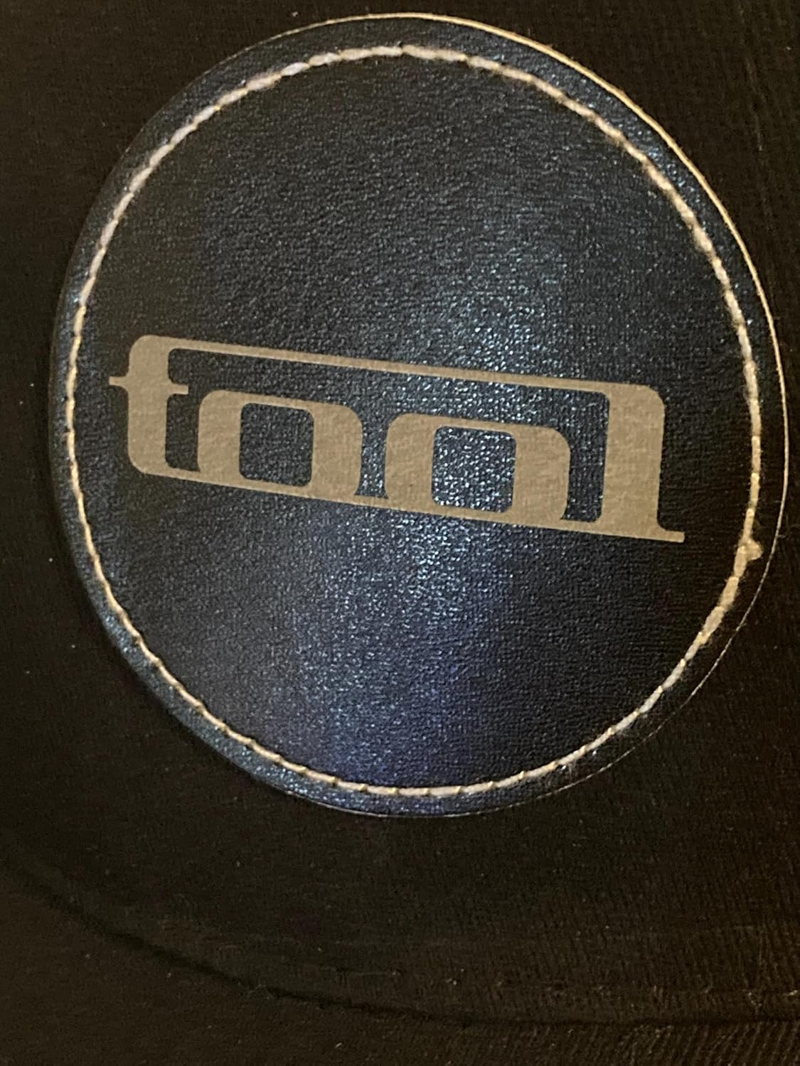 Tool Band Mesh Trucker Baseball Cap with Black Leatherette Patch