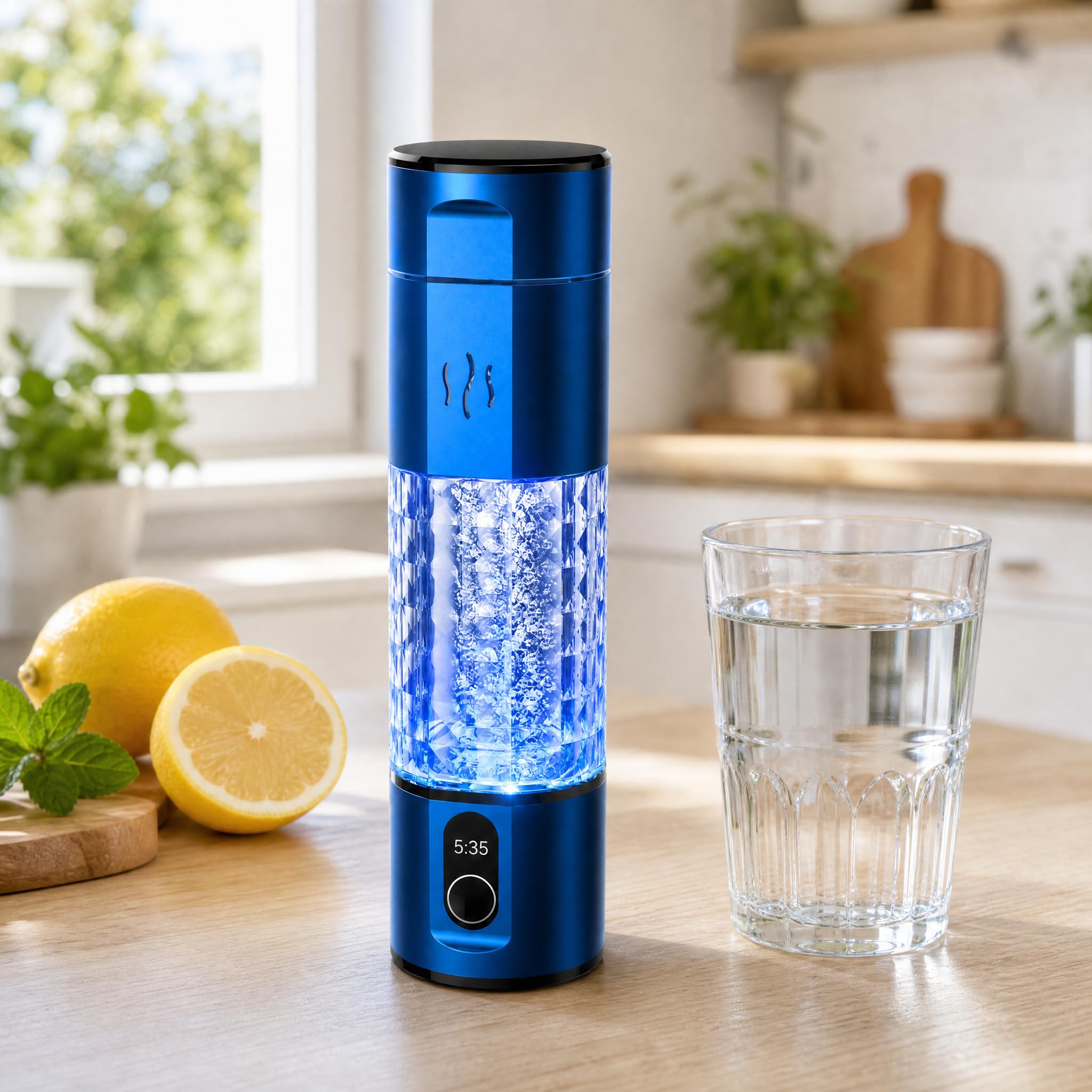 Hydrogen-3 Pro Wasserstoff Wasser generator 250ml DuPont PEM-membran Blau