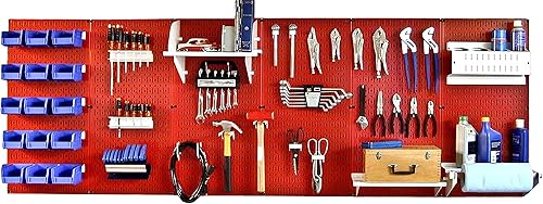 Miniatura 13 de Organizador de herramienta control de pared 30-WRK-800WB panel perforado mesa de trabajo de metal, master Gris / Negro