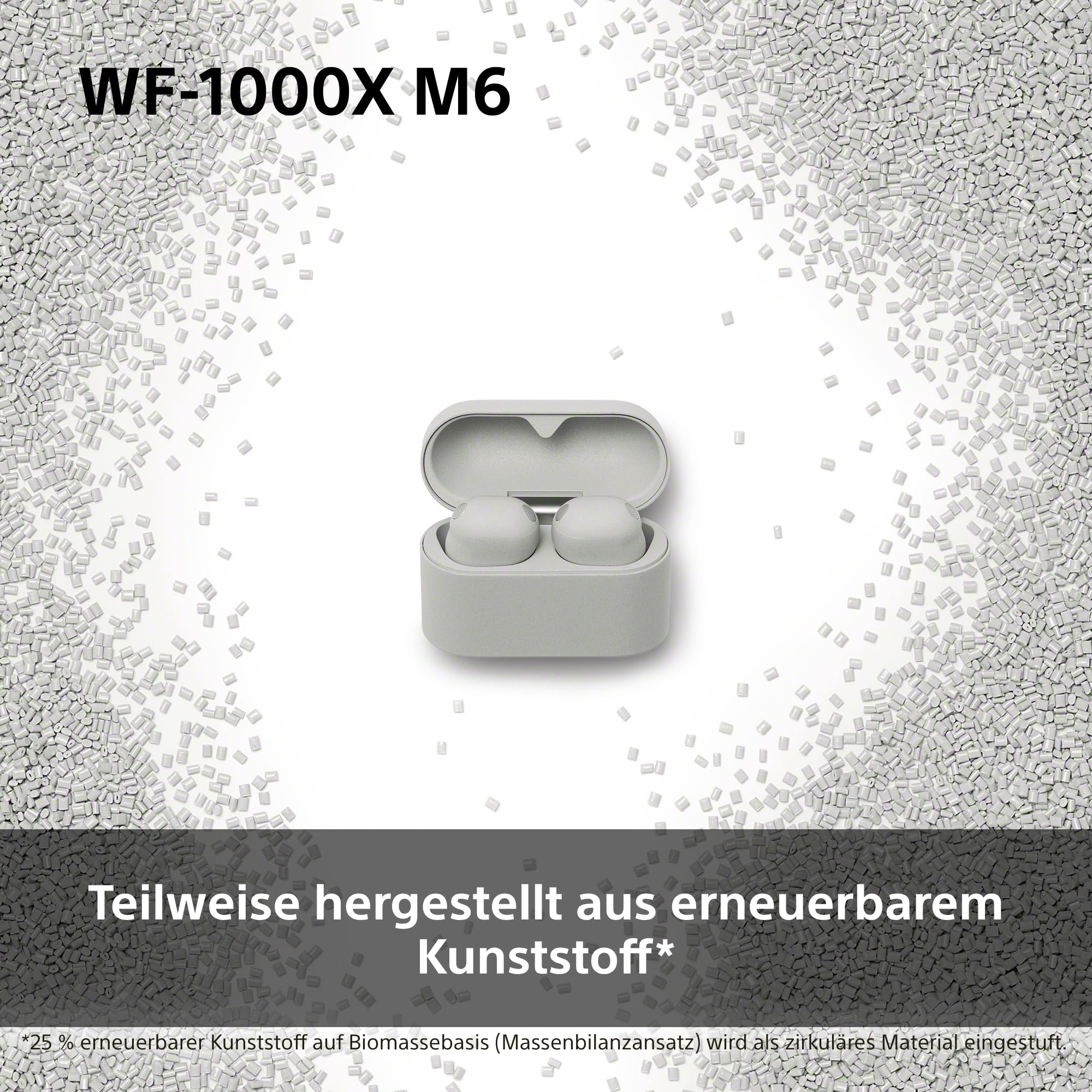 Sony WF-1000XM6 Flagship kabellose Noise Cancelling-Kopfhörer, Bluetooth, In-Ear-Kopfhörer, Sony Hi-Res-Sound, klare Anrufe, 10-Band-EQ, 24 Std.-Akkulaufzeit (NC An), IPX4 – Schwarz
