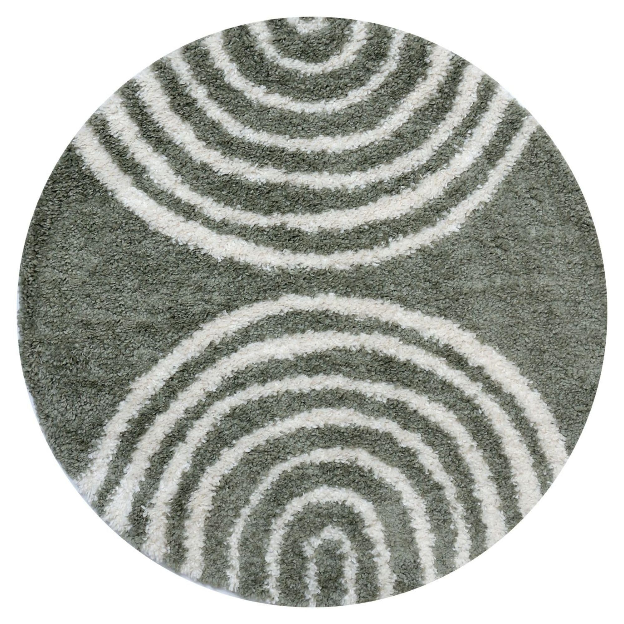 B&Q -  Moodi Shaggy Green Reverie Rug Runner Scandinavian Thick High Pile For Living RoomsBedroomsHallwaysKitchens