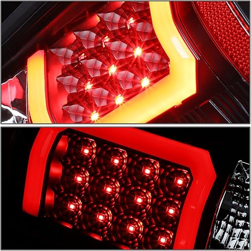 Miniatura 4 de DNA MOTORING TL-CSIL07-LED-RD3D-BK-SM - Conjunto de luz trasera LED 3D para lado del conductor y del pasajero compatible con Chevy Silverado 1500