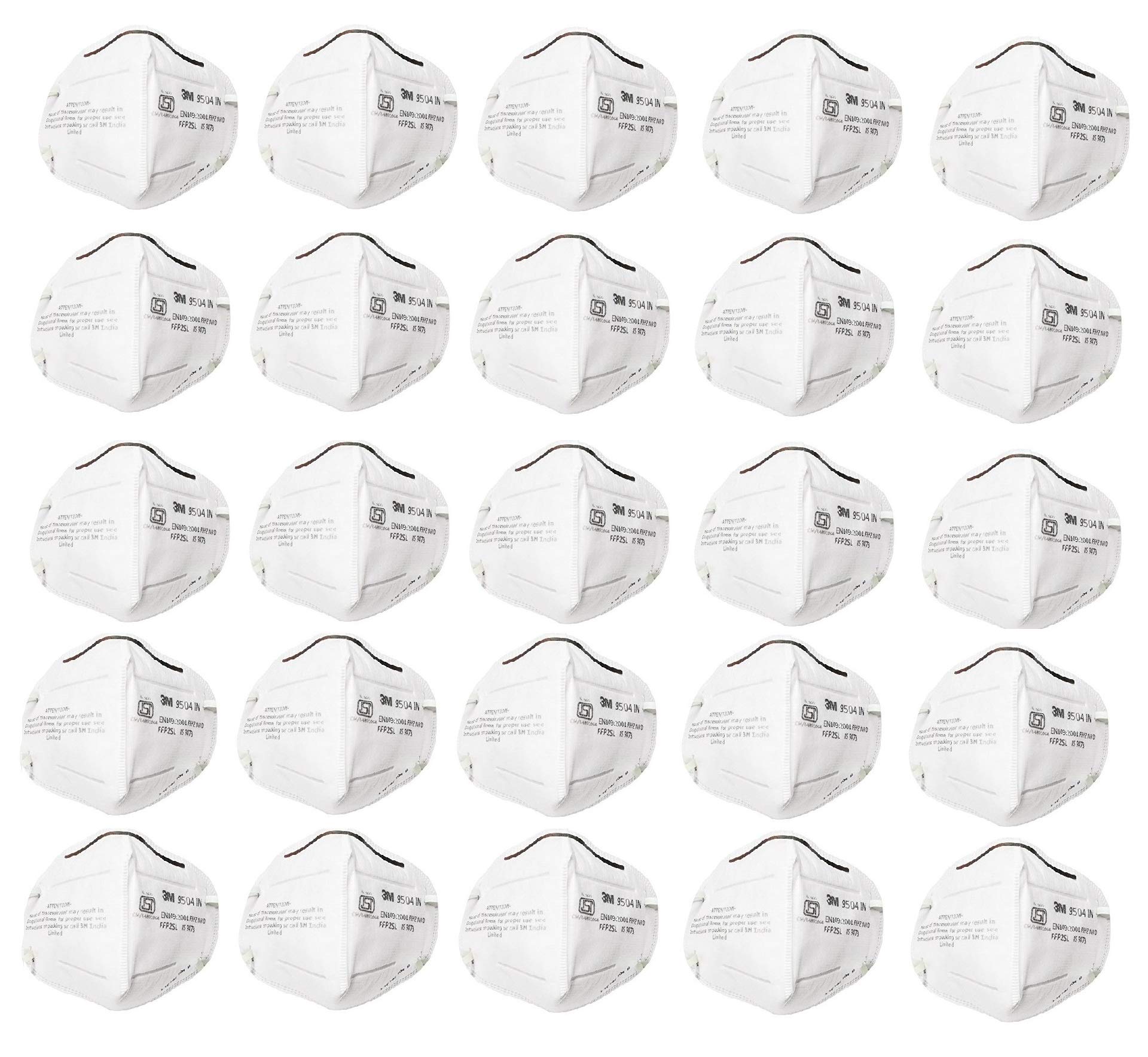 3M Latex Disposable Particulate Respirator Mask (Without Valve, Pack of 25) (9504IN_Wh_P25) (B07S8WWXD2) Amazon Price History, Amazon Price Tracker