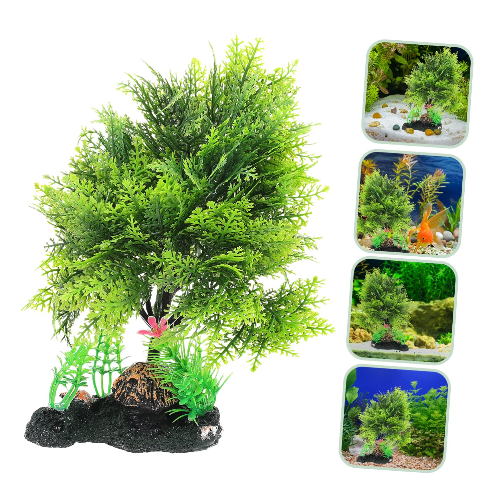 DOITOOL 3stücke Künstliche Wasserpflanze Dekoration Für Aquarium Lebendige Aquarienpflanzen Aus Leicht Und Kompakt Für Fischbecken Und Reptilienhabitate Schlichte Und Ansprechende