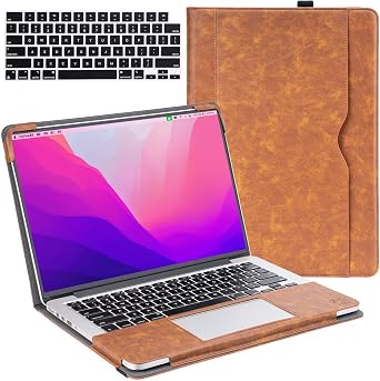 TYTX Compatible with MacBook Pro 14 Inch Case 2021-2026 M1-M5, Brown