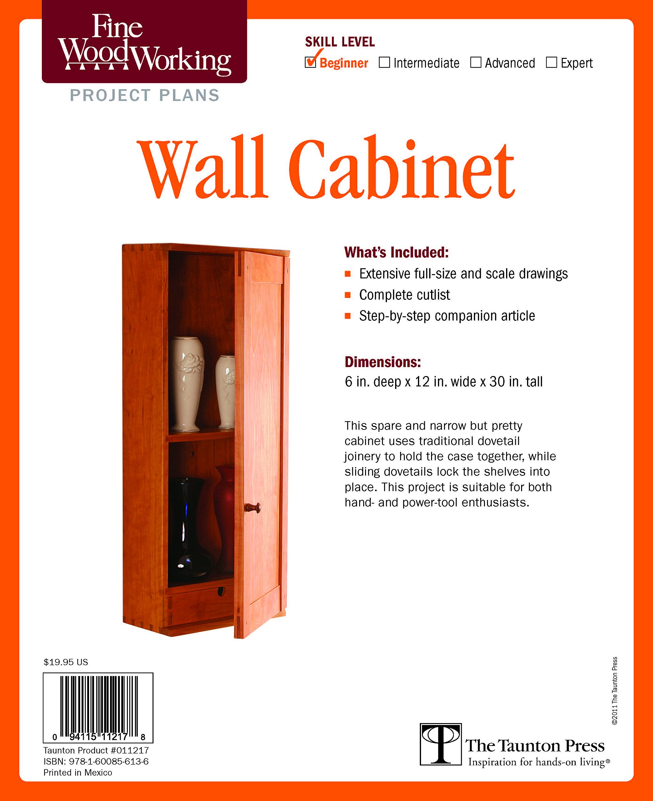 Fine Woodworking's Wall Cabinet Plan Misc. Supplies – 4 October 2011