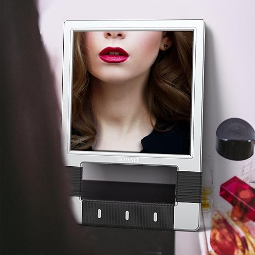 Miniatura 5 de TASALON Espejos de mano con mango - Espejo de mano irrompible - Espejo de mano irrompible con mango de silicona para espejo de peluquería, espejo de