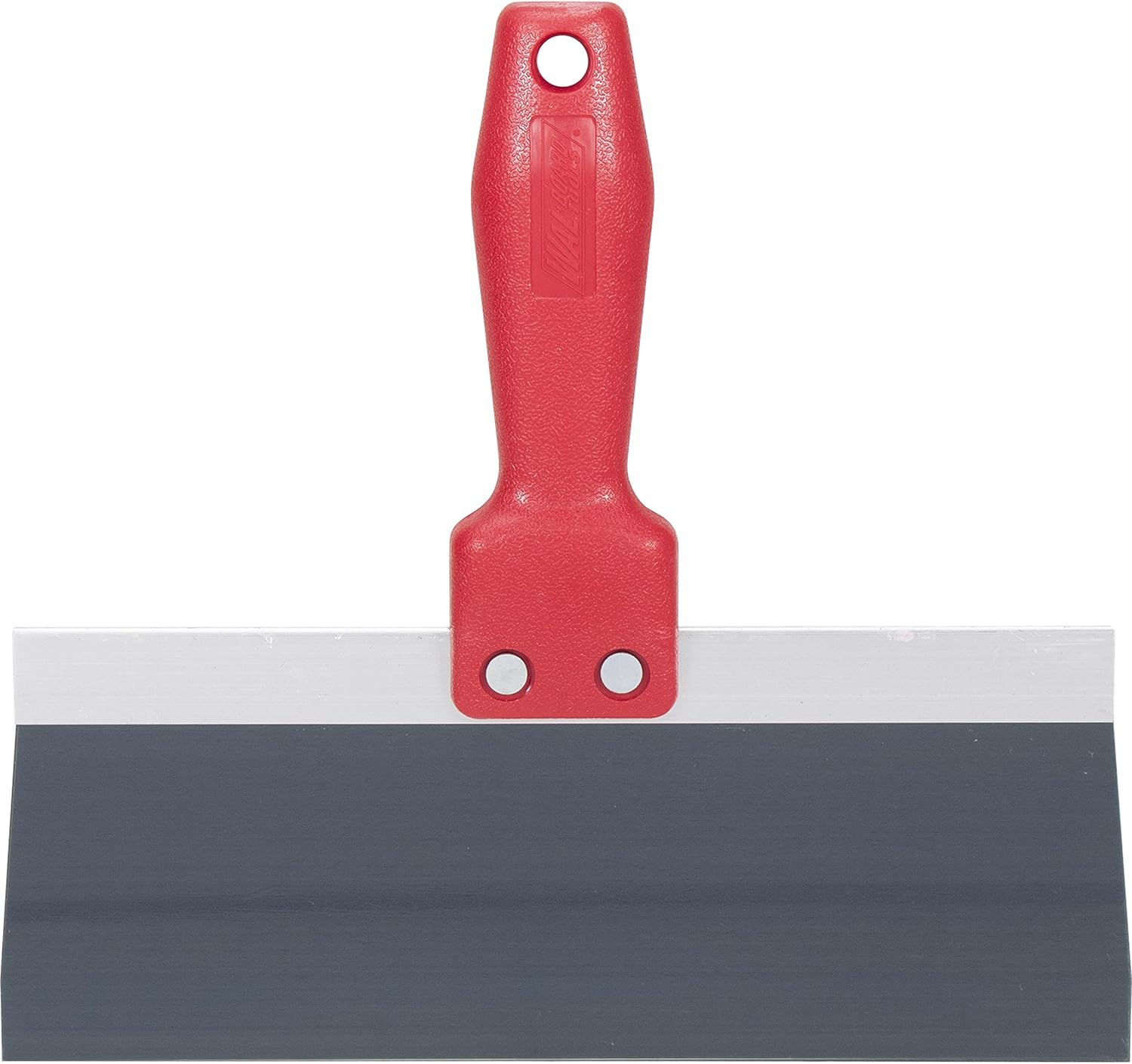 WAL-BOARD TOOLS Red Plastic Handle Drywall Taping Knife, 10 Inch Steel Blade, Made In The USA, 088-003