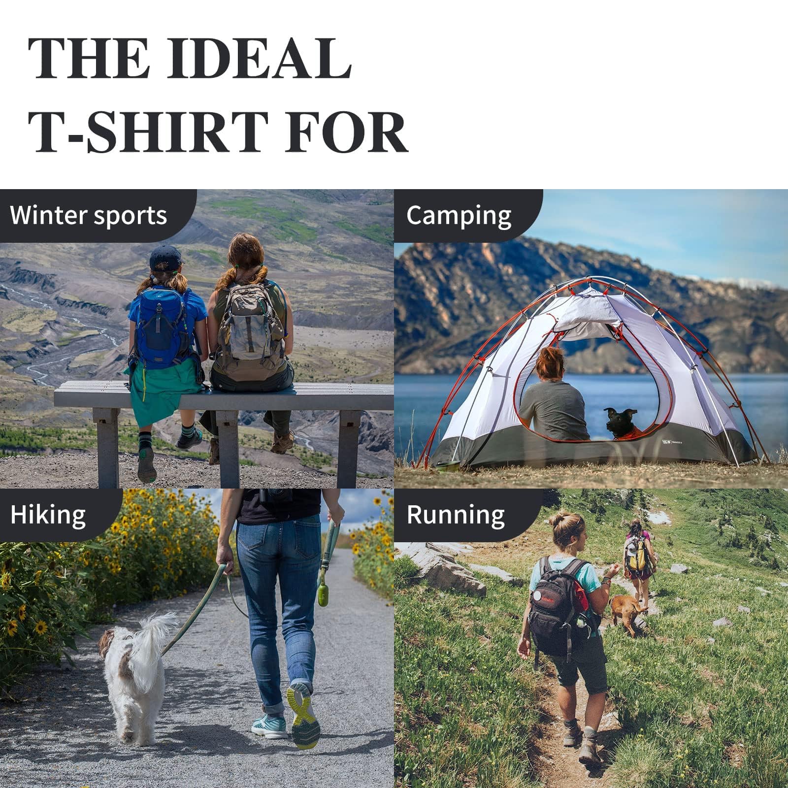 Merino Protect 100% Lana Merino Magliette Donne Collo Rotondo Maniche Corte Resistenza Odore Strato Base Viaggio Escursionismo Base Layer