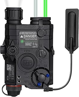 ACTIONUNION Airsoft PEQ-15 Pro IR Laser + UHP Visible Green Laser + White LED