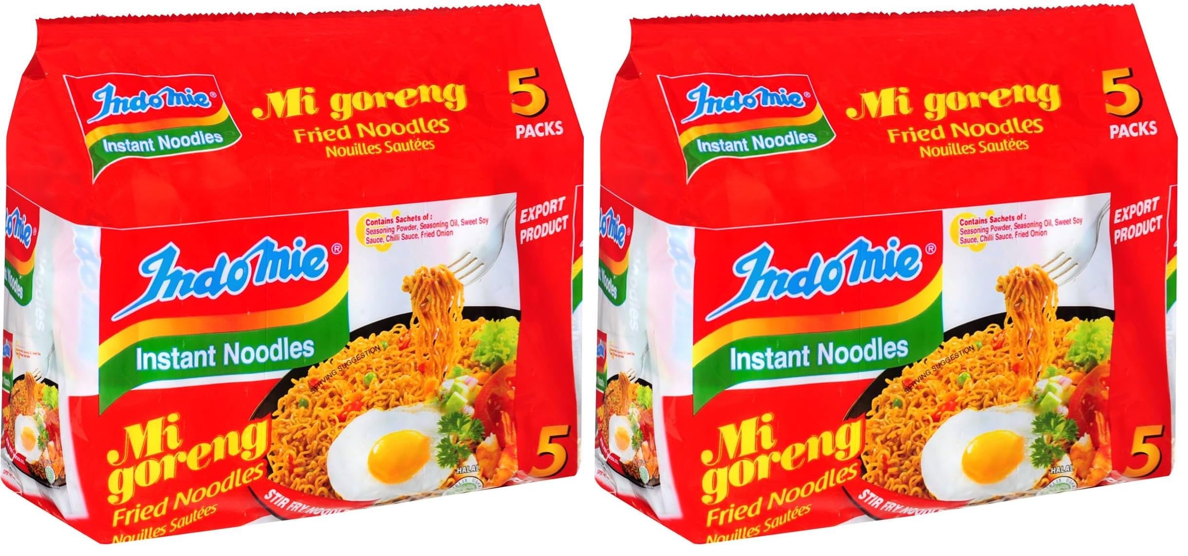Indomie Migoreng Instant Noodles 10 Packets, 400 g - 400 g (Pack of 2)
